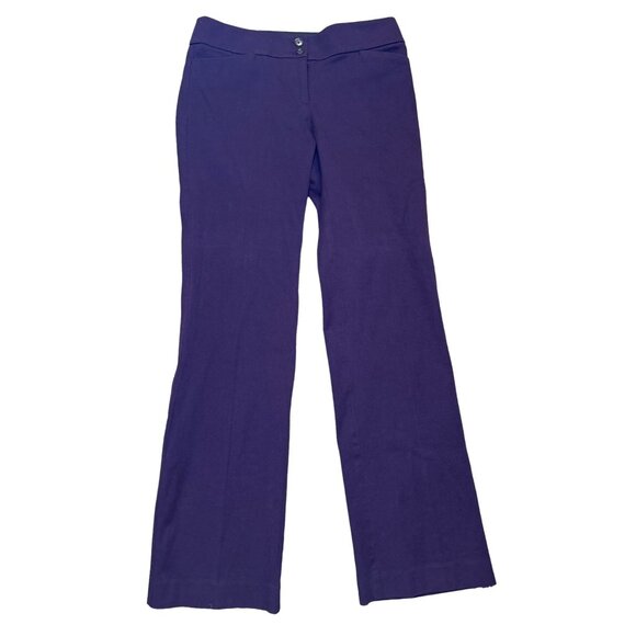 (5 for $25) LOFT Julie Boot Cut Trouser in Eggplant Size 2 - Picture 6 of 9